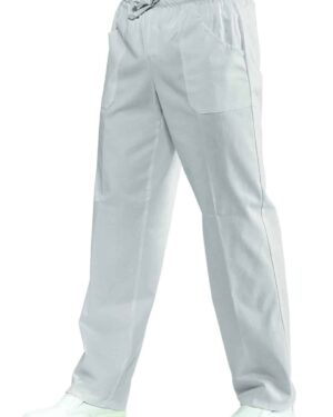 pantalone con elastico bianco isacco 044000