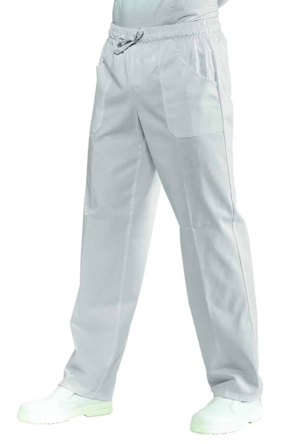pantalone con elastico bianco isacco 044000