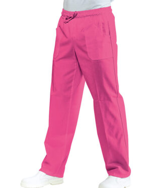 pantalone con elastico e cordino | light | corallo | unisex (uomo|donna) | chiusura elastico e cordino | 3 tasche | 125 gr/m2 | isacco 044711/