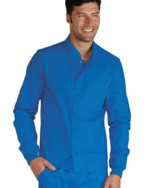 casacca uomo | corfu'| azzurro | polso in maglia|bottoni a pressione|100% cotone| 185 gr/m2| isacco