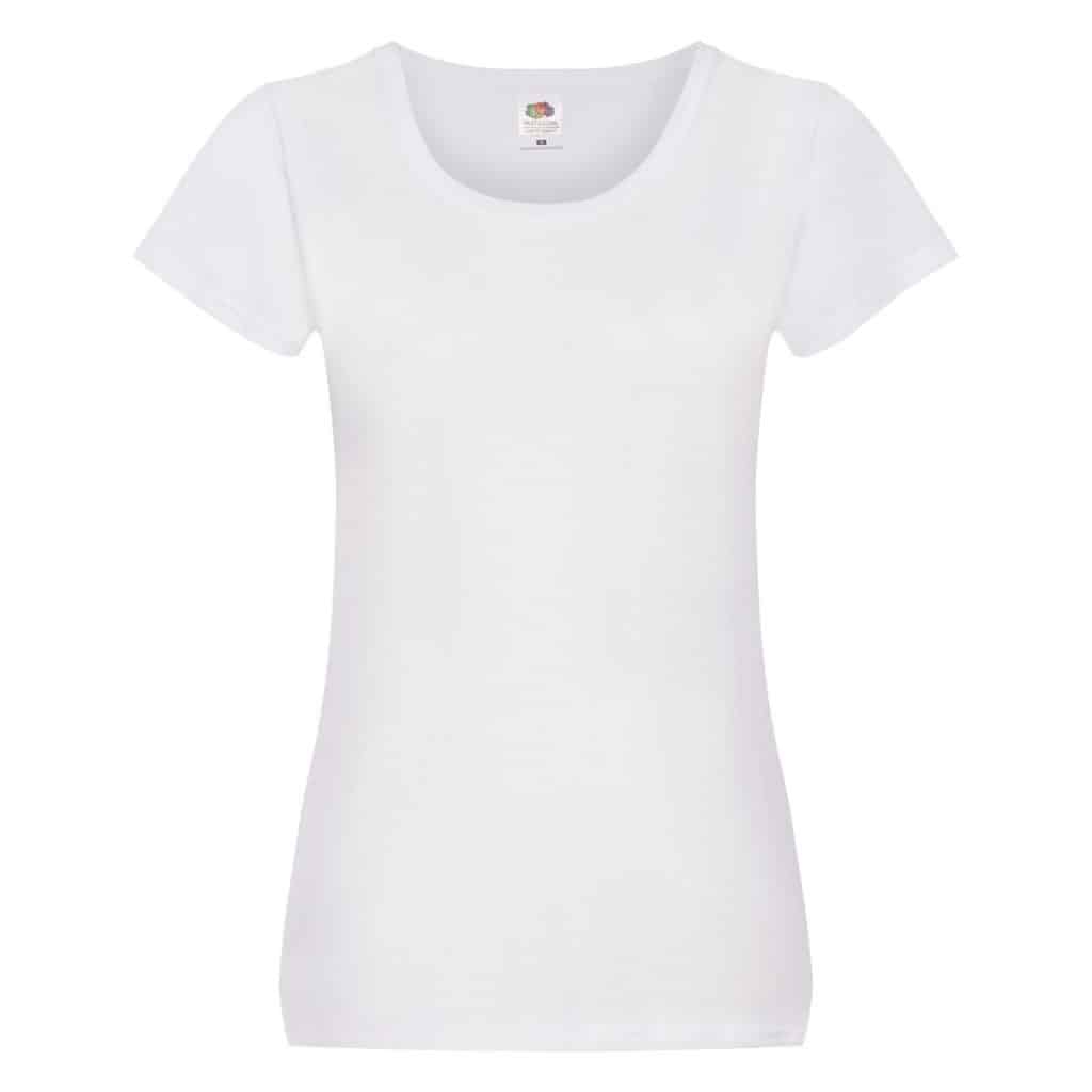 T-Shirt Bianca Fruit Of The Loom In Cotone: Uomo E Donna, Manica Corta, Taglie S-2XL - Foto 2