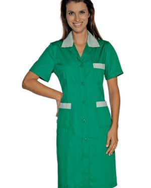 camice donna | positano | mezza manica | verde + bianco |bottoni fissi | 125 gr/m2 | isacco | sconto 30%