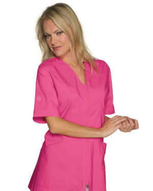 xx/casacca donna fuxia| benidorm | con cerniera | mezza manica | 125gr/m2 isacco/015160m