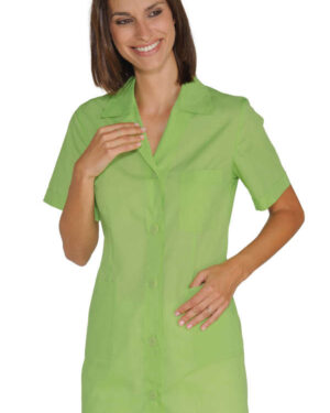 casacca donna mela | marbella | con bottoni | mezza manica | 115gr/m2 isacco