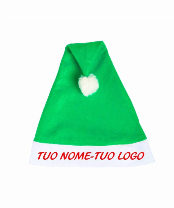 cappello di natale | verde | taglia unica | papa noel | 8622 verde 04