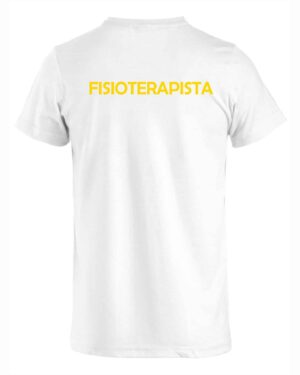 T-shirt Bianca 100% Cotone Fisioterapista