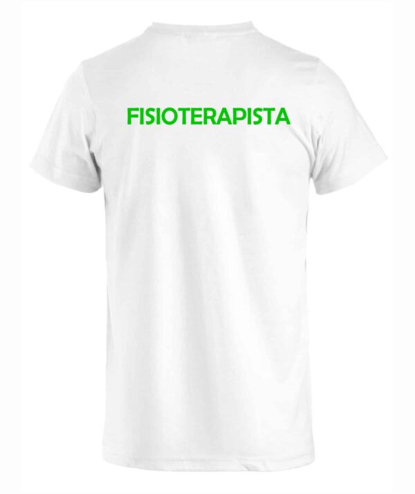T-shirt Bianca 100% Cotone Fisioterapista