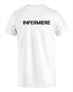 T-shirt Bianca 100% Cotone Infermiere