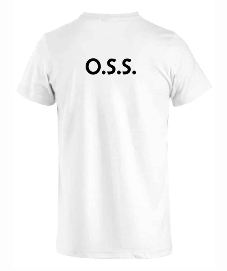 T-shirt Bianca 100% Cotone Oss Dandy Company