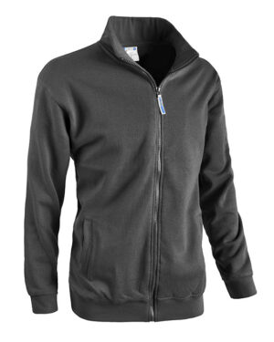 grigio/felpa unisex (uomo|donna) | zip intera | 280gr/m2 | sottozero | 500300 jump grigio antracite