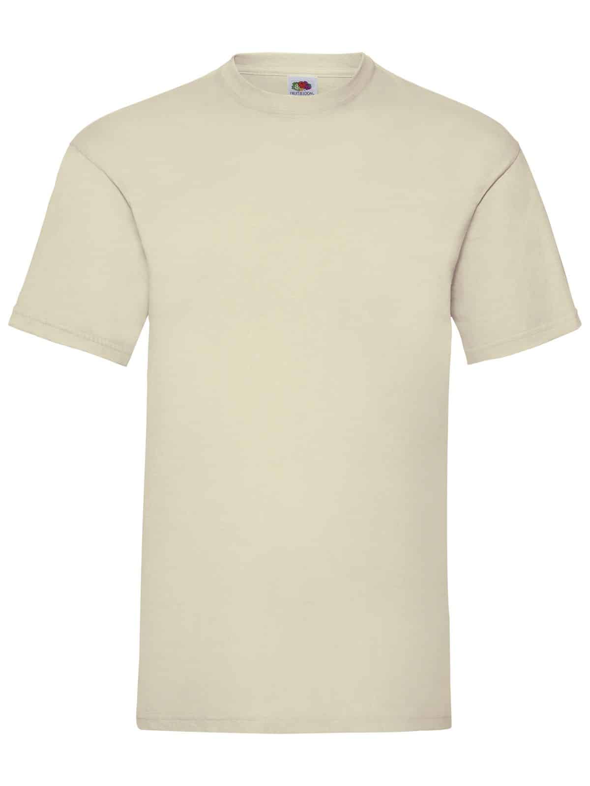 T-SHIRT MANICA CORTA | UOMO | BIANCA | FRUIT OF THE LOOM | VALUEWEIGHT T |  100% COTONE | 165 gr/m2 | FR610360 NATURAL - Dandy Company