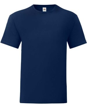 Fruit Of The Loom Iconic T-Shirt Uomo - Slim Fit, 100% Cotone, Nero, Taglia 3XL