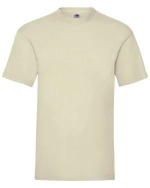 t shirt manica corta | uomo | bianca | fruit of the loom | valueweight t | 100% cotone | 165 gr/m2 | fr610360