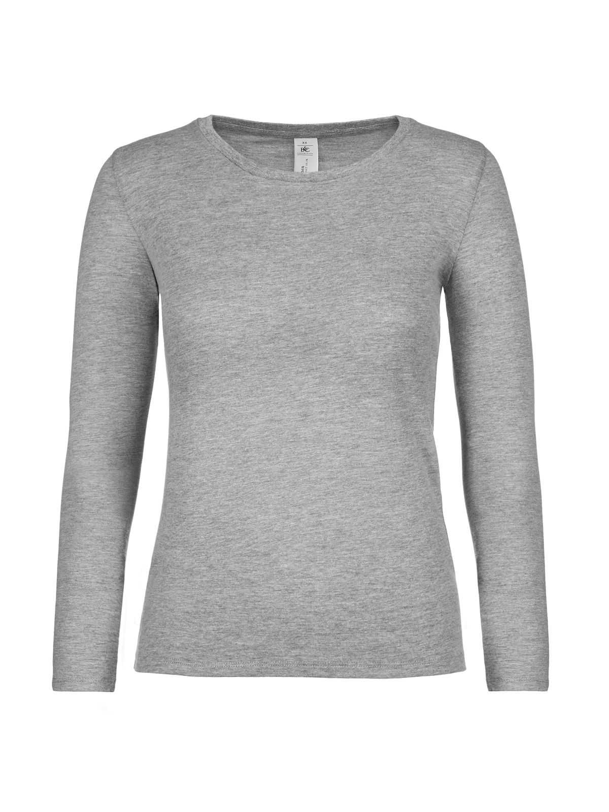 T-SHIRT DONNA, MANICA LUNGA, 100% COTONE, 145 GR/M2