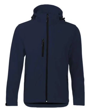blu/softshell | uomo | con cappuccio | 3 strati | hooded softshell | bs | bs552 blu navy ny