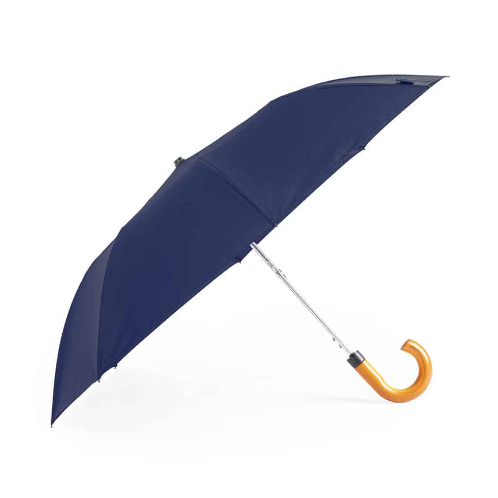 Ombrello Tascabile Como 1907 Con Custodia | Ombrello Pieghevole 100% Poliestere | Apertura Manuale | Manico Argento | Accessorio Ufficiale Made In Italy