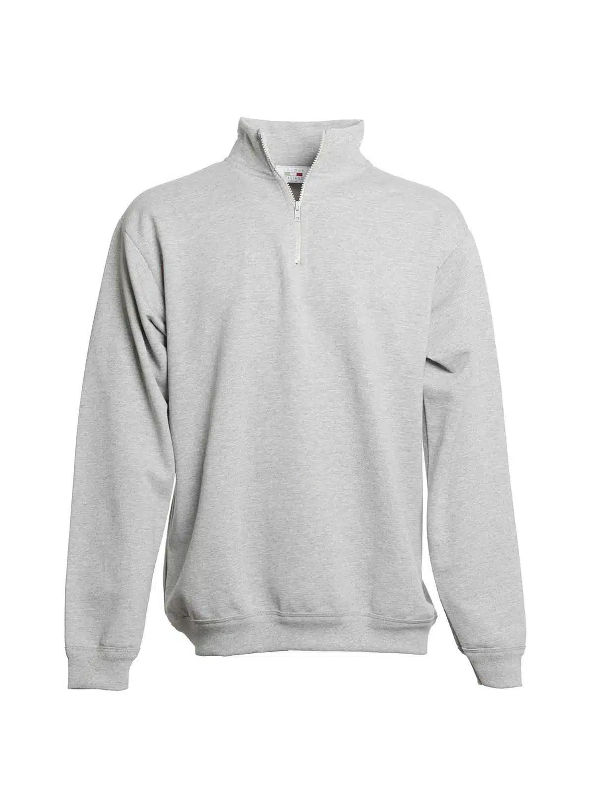 Clique Felpa Con Mezza Zip Unisex Basic Active Half Zip - 100% Poliestere, Grigio Melange, XL