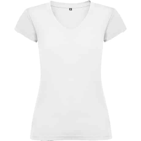 roly 6646 | t shirt manica corta | donna | scollo a v | slim fit | 100% cotone | 155 gr/m2 | 6646 victoria turchese 12 (copia)