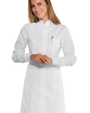 isacco 002970p | casacca donna | costa rica | polso in maglia | bianco | elasticizzato | boheme | 180gr/m2 (copia)