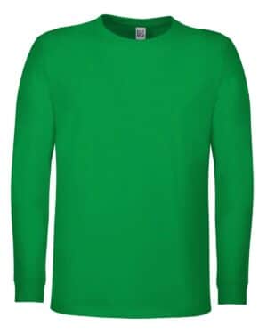 bsk100 kg | t shirt kelly green | manica lunga | bimbo | bs | 100% cotone | 150 gr/m2