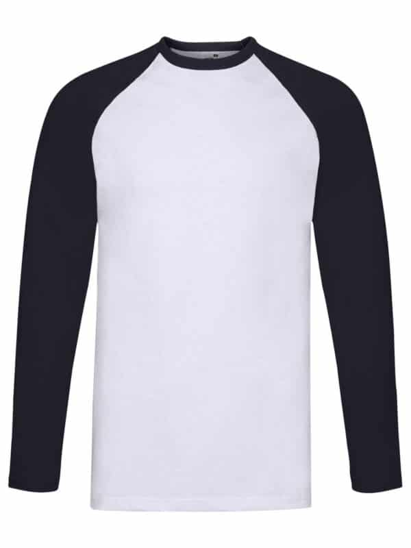 fr610280 th | bianco nero| t shirt uomo | manica lunga | 100% cotone | 165 gr/m2 | valueweight | fruit of the loom (copia)