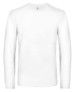 t shirt uomo | manica lunga | 100% cotone | 185 gr/m2 |#e190 lsl | b&c | bctu07t white 001