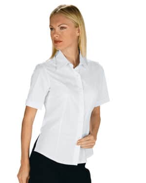 025400m bianca | camicia donna | mezza manica | tenerife | elasticizzata | 136 gr/m2 | isacco