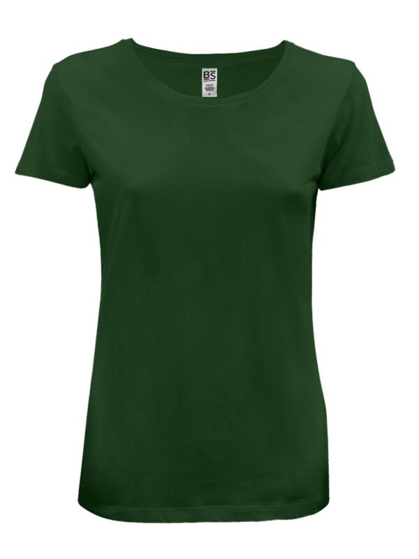 bsw150 fg | forest green | t shirt donna | mezza manica | bs | evolution | 100% cotone | 150 gr/m2