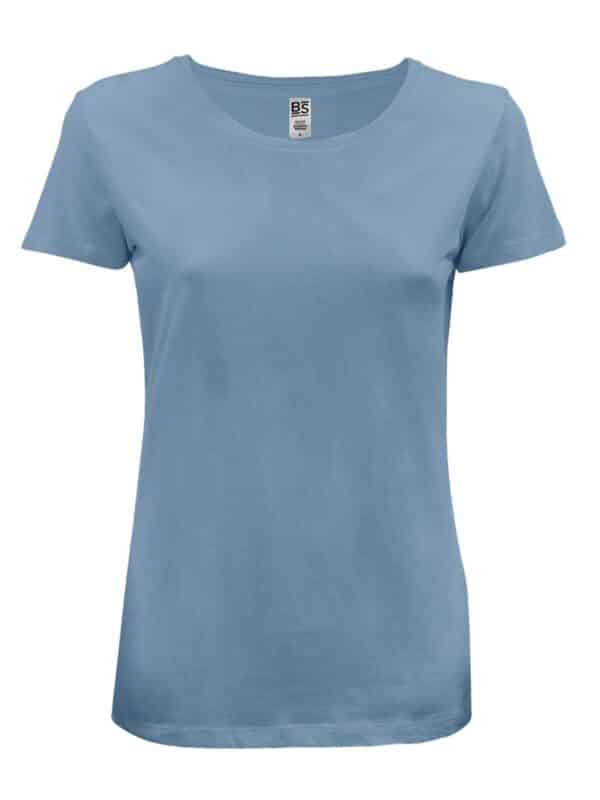 bsw150 mb mineral blue | t shirt donna | mezza manica | bs | evolution | 100% cotone | 150 gr/m2 (copia)