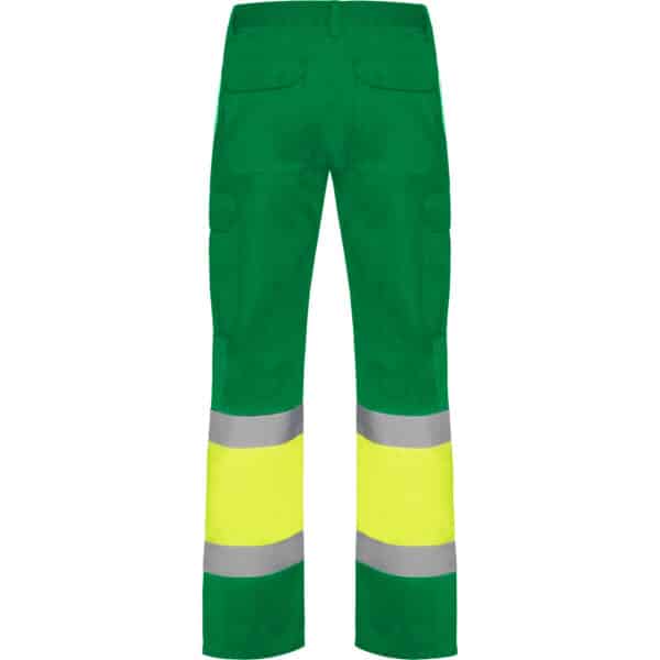 9300 naos verde giardino+giallo | pantalone alta visibilita' estivi | girovita elastico | con tasche | 200 gr/m2 | roly (copia)