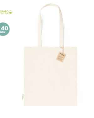 1173 natural rumel | shopper multiuso | 100% cotone organico | 38 x 42 cm | 140 gr/m2