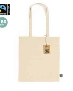 1265 natural flyca fairtrade | shopper multiuso | 100% cotone | 37 x 41 cm | 180 gr/m2