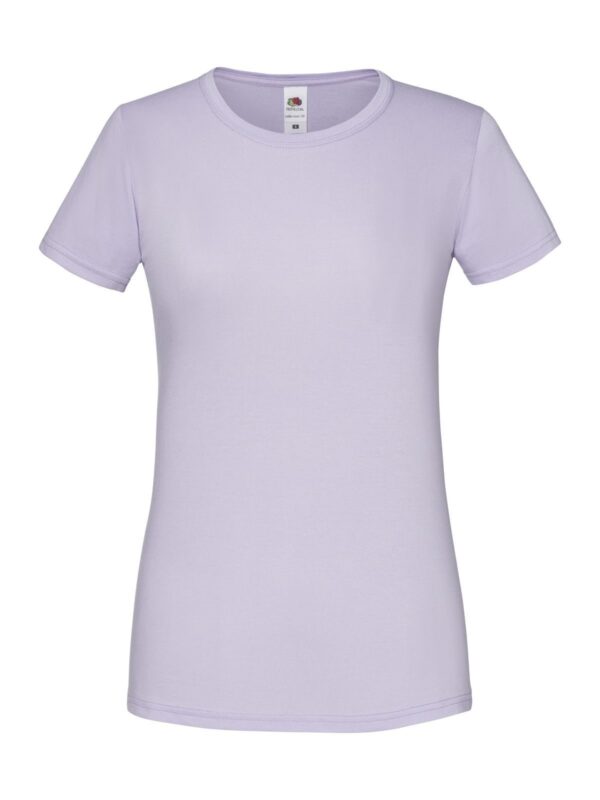 fr614320 softt lavander | t shirt donna | mezza manica | fruit of the loom | iconic 150 t | 100% cotone | 150gr/m2