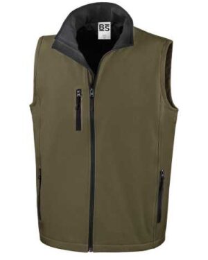 nero/giubbotto smanicato softshell | uomo | elasticizzato | con cerniera e tasche laterali | vest | 275 gr/m2 | bs551 black (copia)