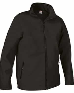 horizon nero | valento | softshell uomo | con tasche | 350 gr/m2