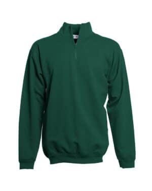 mi700 verde bottiglia | felpa uomo | mezza zip | half zip sweat | 100% cotone | colore italiano | mi700 blu navy