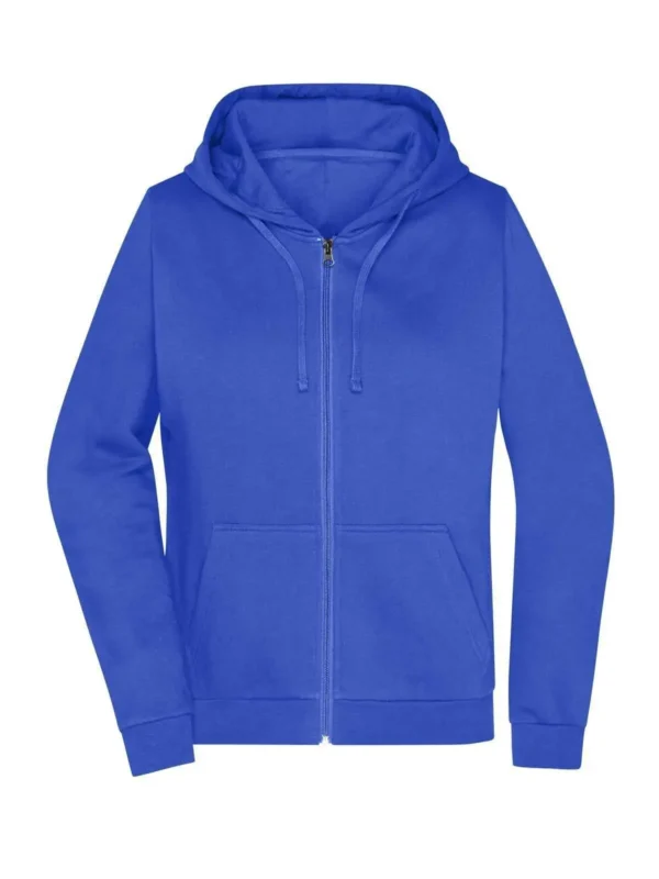 royal/felpa donna | zip intera + cappuccio | james & nicholson | 290gr/m2 | jn755 royal