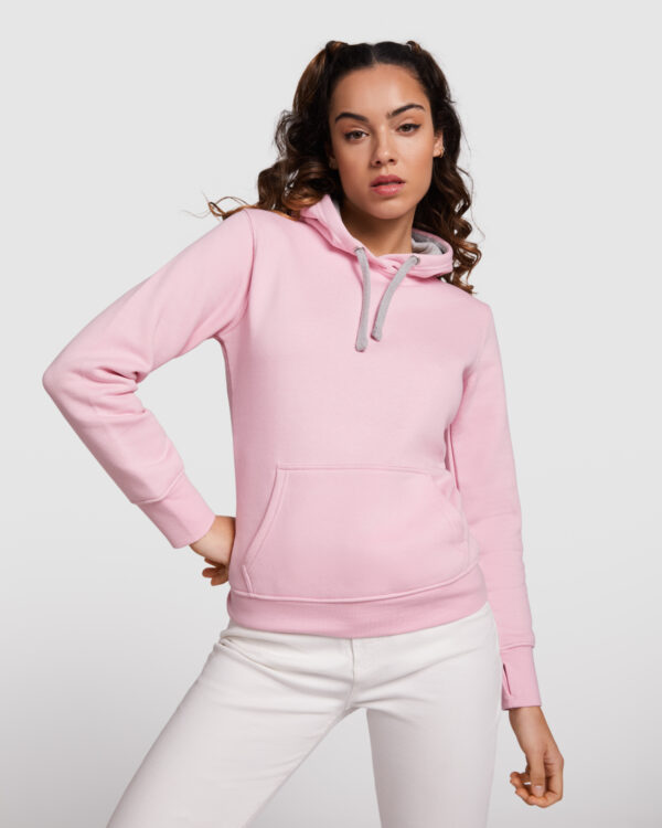 bianco | felpa donna con cappuccio | urban | 280 gr/m2 | bs332 nero (copia)
