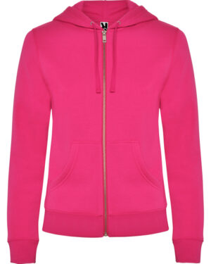 6425 veleta roly | rosa orchidea 78 | felpa donna | con cappuccio+zip | 280 gr/m2