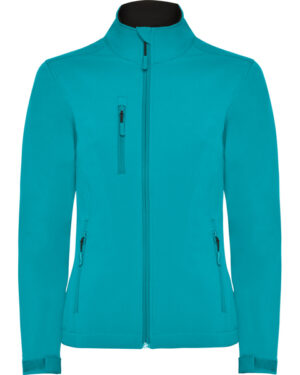 6436 nebraska woman roly | acquamarina 236 | soft shell donna | con tasche | 300 gr/m2