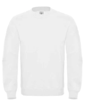bcid002 bianco | felpa unisex (uomo|donna) | girocollo | b&c | 280 gr/m2 | id.002 |
