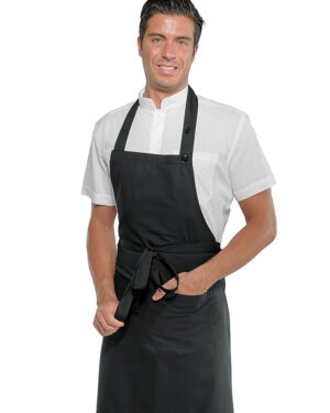 087401 nero | isacco | grembiule pettorina | 70x89 cm | 195gr/m2 | isacco |