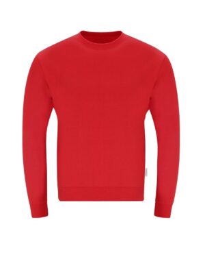 21297 skelton rosso makito | felpa girocollo | 60% cotone organico | unisex (uomo|donna) | 280 gr/m2