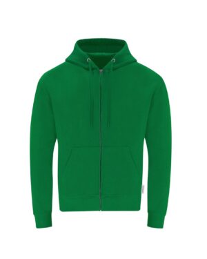 21299 walder makito verde | felpa uomo | zip intera + cappuccio | 280gr/m2