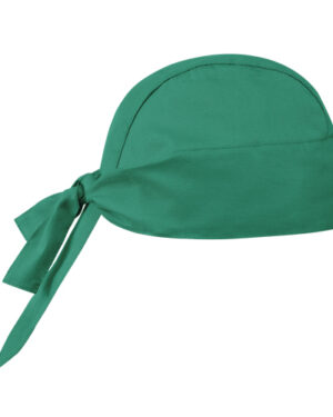 7011 high bandana medical green egochef | 100% cotone | regolazione posteriore con lacci