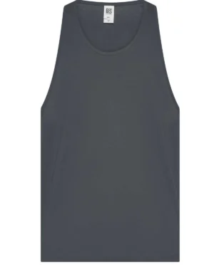 bs011 dark grey bs | canotta unisex (uomo/donna) | ampio giromanica | 100% cotone | 140 gr/m2