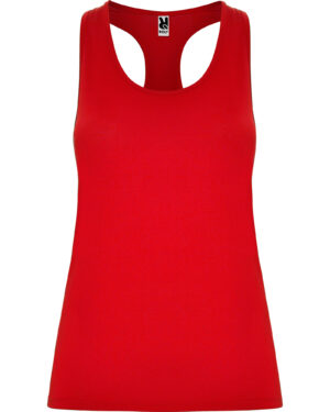 6656 aida bianco 01 roly | canotta donna | tessuto tecnico | spalline incrociate | elasticizzata | 160 gr/m2 (copia)