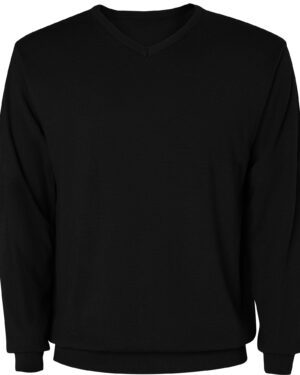 8417 hilux nero 02 roly | maglioncino collo a v | polsino e orlo a costine