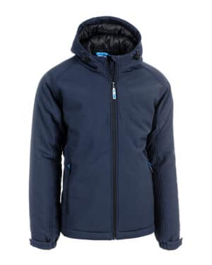 7100 snow blu navy sottozero | softshell imbottito | con cerniera | con tasche | trapuntatura interna