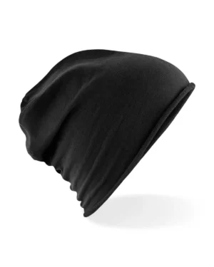 b361 nero beechfield | cuffia 95 % cotone 5 % elastane | morbido tessuto traspirante | taglia unica